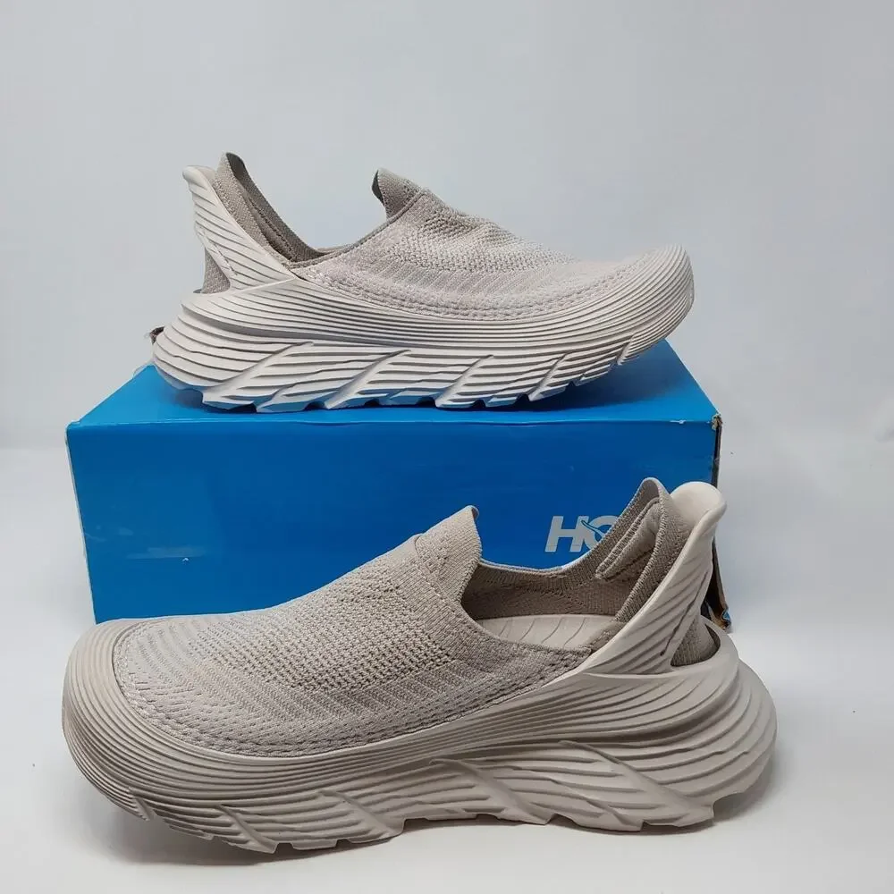 HOKA Restore TC Stucco Putty Slip On Shoes Mens 8 Womens 9 1134532 SCCP